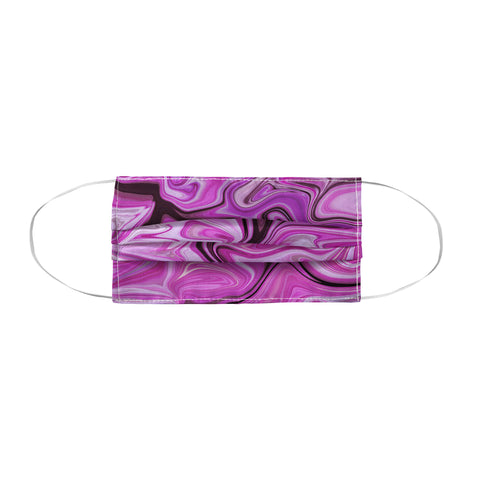 Lisa Argyropoulos Marbled Frenzy Glamour Pink Face Mask