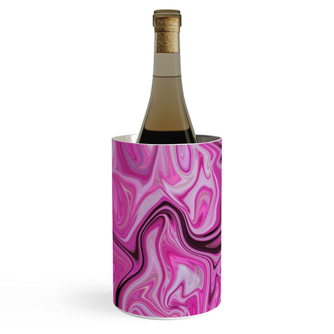 Lisa Argyropoulos Marbled Frenzy Glamour Pink Wine Chiller