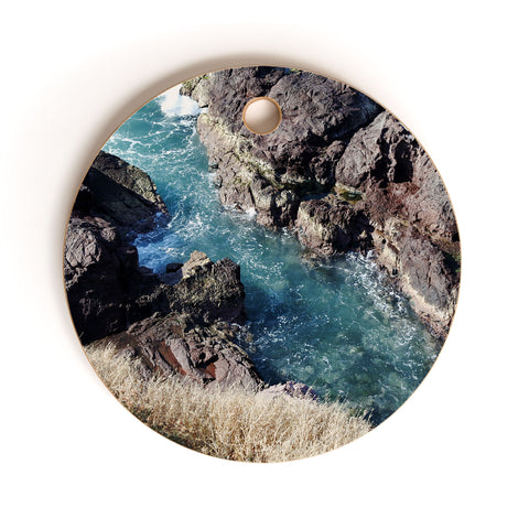 Lisa Argyropoulos Mazatlan Waters Cutting Board Round