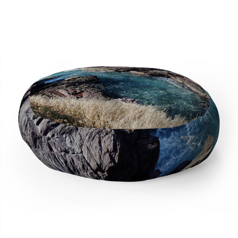 Lisa Argyropoulos Mazatlan Waters Floor Pillow Round