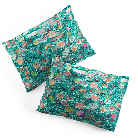 Lisa Argyropoulos Mermaid Scales Teal Pillow Shams