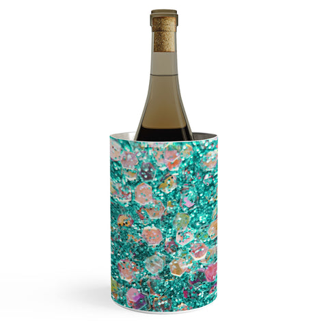 Lisa Argyropoulos Mermaid Scales Teal Wine Chiller