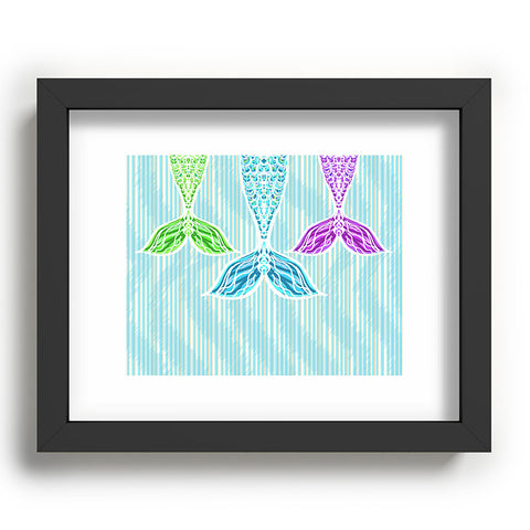 Lisa Argyropoulos Mermaids and Stripes Sea Recessed Framing Rectangle