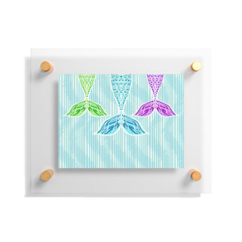 Lisa Argyropoulos Mermaids and Stripes Sea Floating Acrylic Print