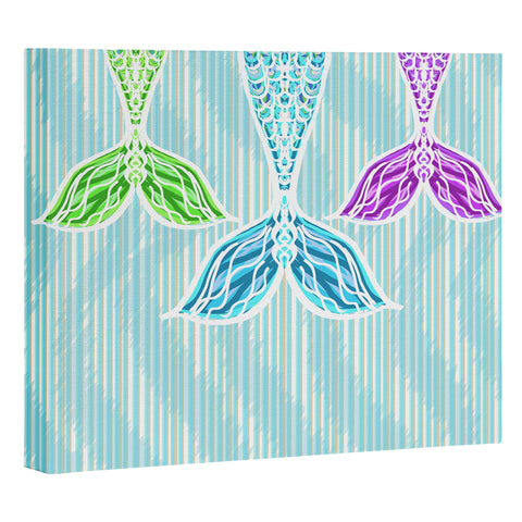 Lisa Argyropoulos Mermaids and Stripes Sea Art Canvas