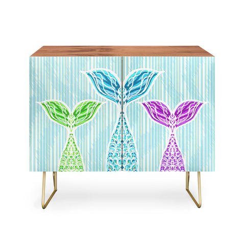 Lisa Argyropoulos Mermaids and Stripes Sea Credenza