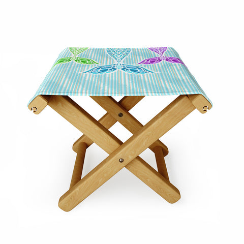 Lisa Argyropoulos Mermaids and Stripes Sea Folding Stool