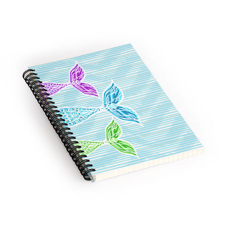 Lisa Argyropoulos Mermaids and Stripes Sea Spiral Notebook