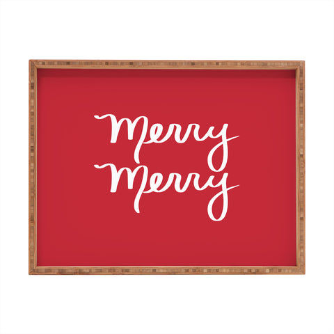 Lisa Argyropoulos Merry Merry Red Rectangular Tray