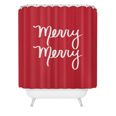 Lisa Argyropoulos Merry Merry Red Shower Curtain