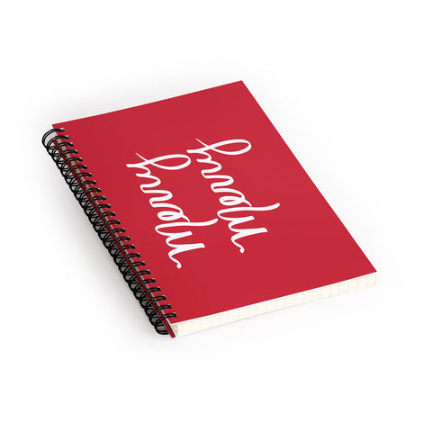 Lisa Argyropoulos Merry Merry Red Spiral Notebook