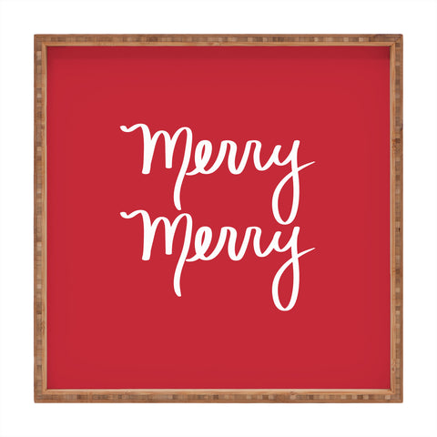 Lisa Argyropoulos Merry Merry Red Square Tray