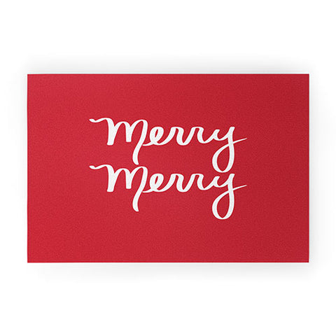Lisa Argyropoulos Merry Merry Red Welcome Mat