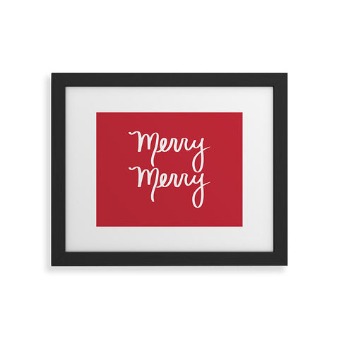 Lisa Argyropoulos Merry Merry Red Framed Art Print