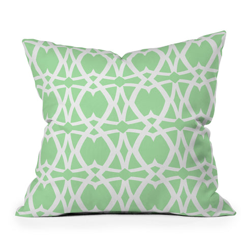 Lisa Argyropoulos Mezzo Mint Throw Pillow