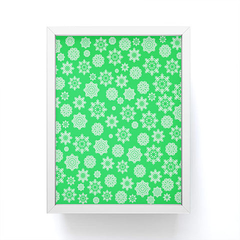 Lisa Argyropoulos Mini Flurries on Jolly Green Framed Mini Art Print