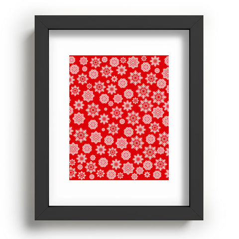 Lisa Argyropoulos Mini Flurries On Red Recessed Framing Rectangle