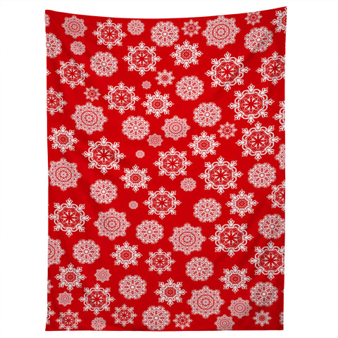 Lisa Argyropoulos Mini Flurries On Red Tapestry