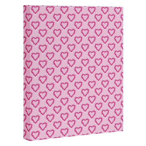Lisa Argyropoulos Mini Hearts Pink Art Canvas