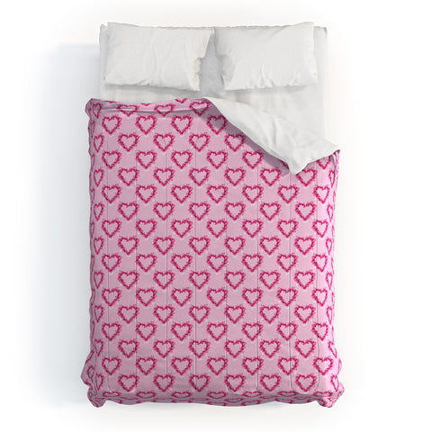 Lisa Argyropoulos Mini Hearts Pink Comforter