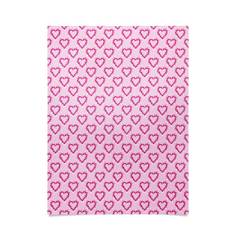 Lisa Argyropoulos Mini Hearts Pink Poster
