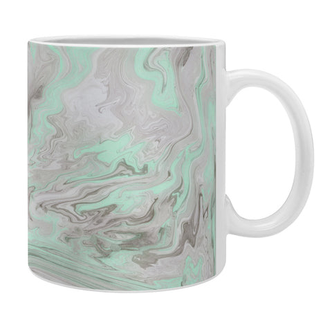 Lisa Argyropoulos Mint and Gray Marble Coffee Mug