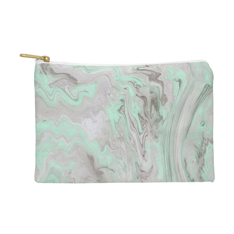 Lisa Argyropoulos Mint and Gray Marble Pouch