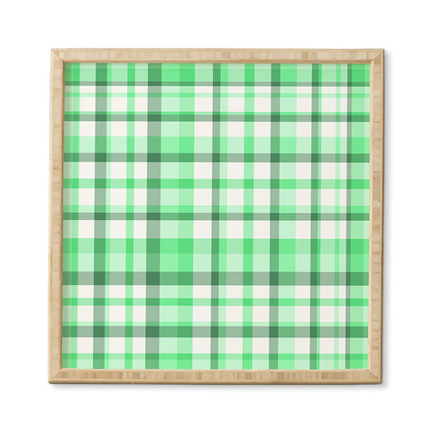 Lisa Argyropoulos Mint Plaid Framed Wall Art