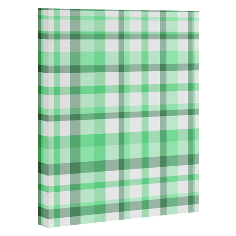 Lisa Argyropoulos Mint Plaid Art Canvas