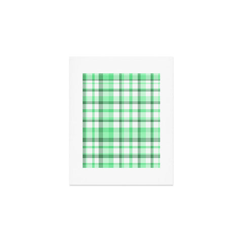 Lisa Argyropoulos Mint Plaid Art Print