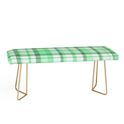 Lisa Argyropoulos Mint Plaid Bench