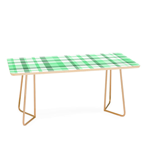 Lisa Argyropoulos Mint Plaid Coffee Table