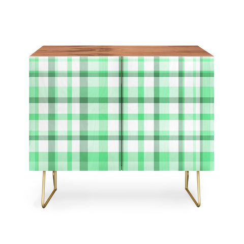 Lisa Argyropoulos Mint Plaid Credenza