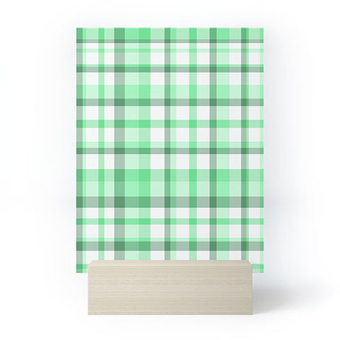 Lisa Argyropoulos Mint Plaid Mini Art Print
