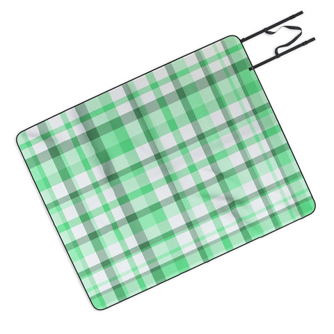 Lisa Argyropoulos Mint Plaid Picnic Blanket