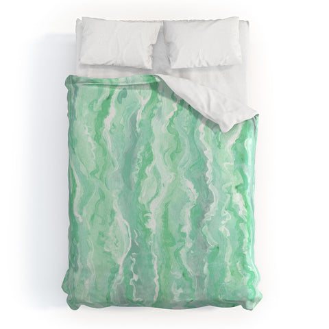 Lisa Argyropoulos Minty Melt Duvet Cover
