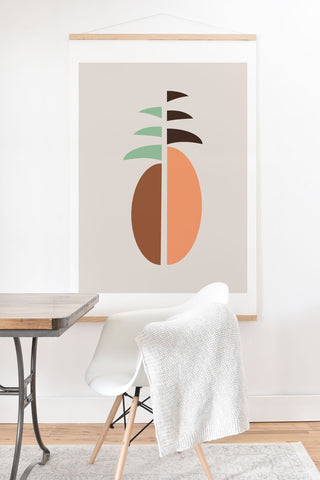 Lisa Argyropoulos Mod Pineapple Art Print And Hanger