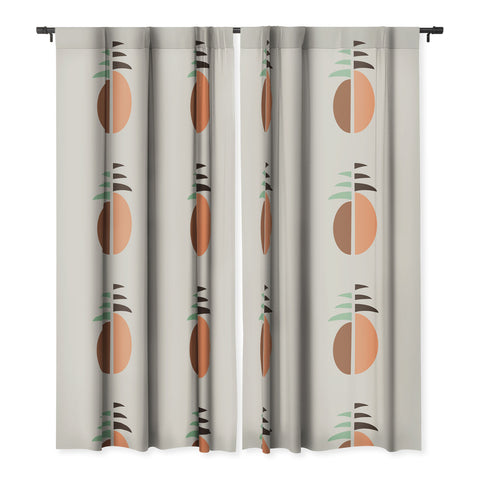 Lisa Argyropoulos Mod Pineapple Blackout Window Curtain