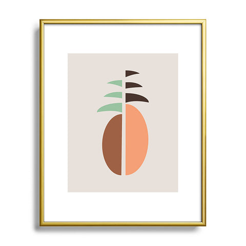 Lisa Argyropoulos Mod Pineapple Metal Framed Art Print