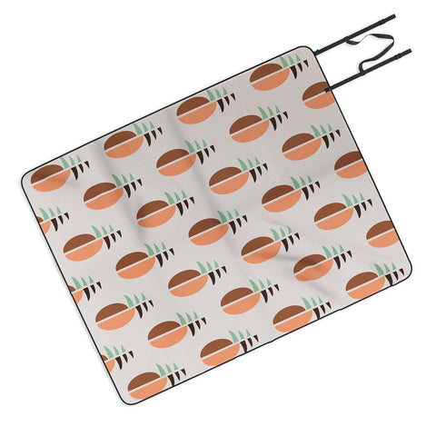 Lisa Argyropoulos Mod Pineapple Picnic Blanket