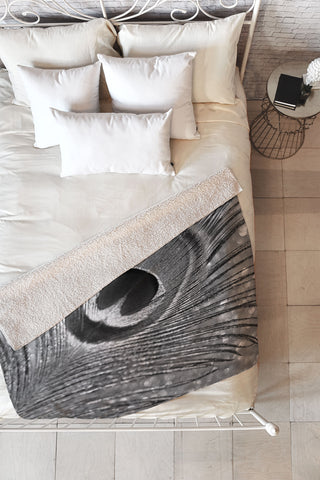 Lisa Argyropoulos Mod Plumage Fleece Throw Blanket