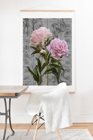 Lisa Argyropoulos Modern Grecco Peonies Art Print And Hanger