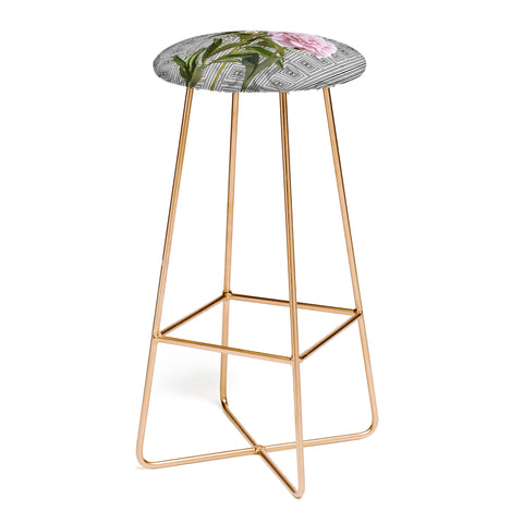 Lisa Argyropoulos Modern Grecco Peonies Bar Stool