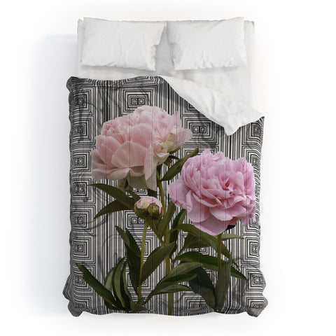 Lisa Argyropoulos Modern Grecco Peonies Comforter