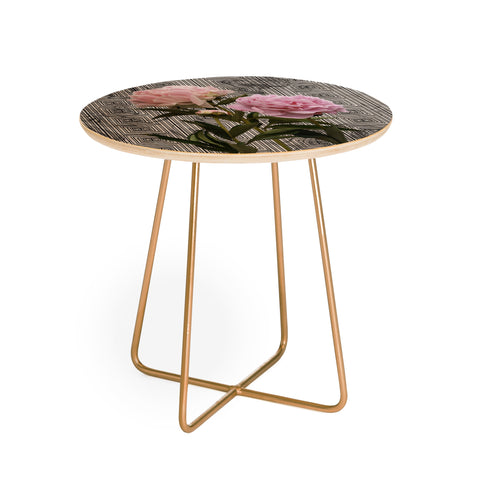 Lisa Argyropoulos Modern Grecco Peonies Round Side Table