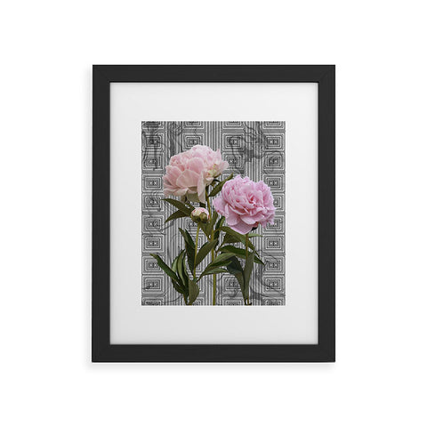 Lisa Argyropoulos Modern Grecco Peonies Framed Art Print