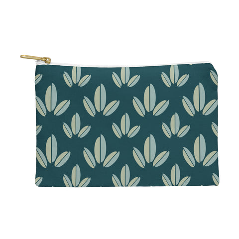 Lisa Argyropoulos Modern Leaves Dk Green Pouch