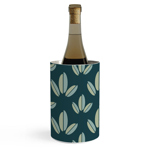 Lisa Argyropoulos Modern Leaves Dk Green Wine Chiller