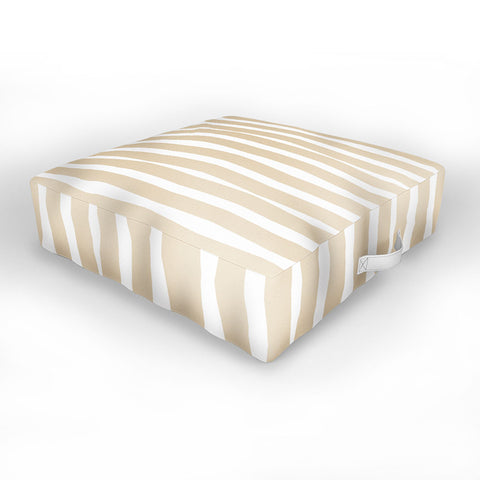 Lisa Argyropoulos Modern Lines Neutral Outdoor Floor Cushion
