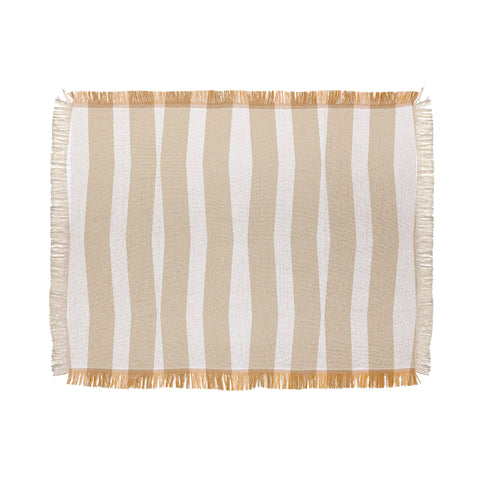 Lisa Argyropoulos Modern Lines Neutral Throw Blanket